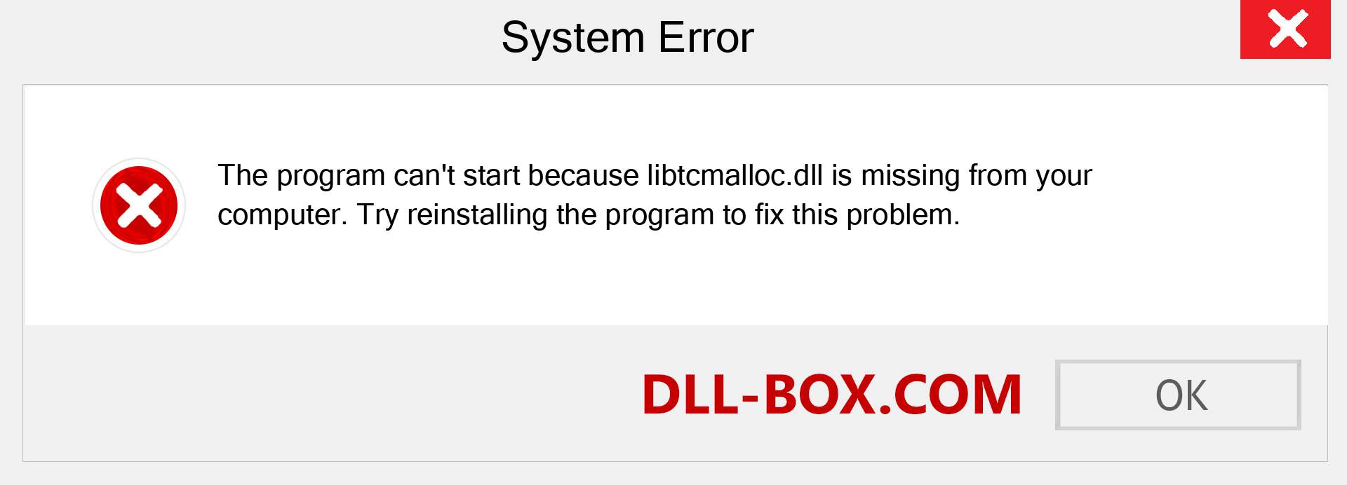  libtcmalloc.dll file is missing?. Download for Windows 7, 8, 10 - Fix  libtcmalloc dll Missing Error on Windows, photos, images