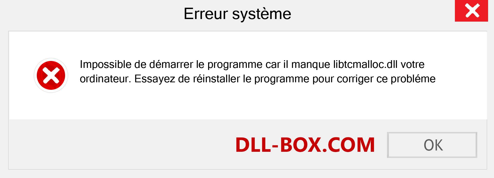 Le fichier libtcmalloc.dll est manquant ?. Télécharger pour Windows 7, 8, 10 - Correction de l'erreur manquante libtcmalloc dll sur Windows, photos, images